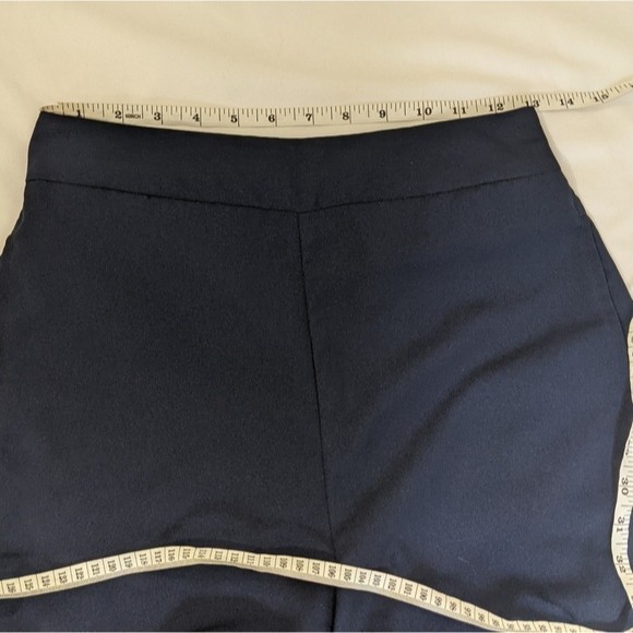 Madewell Huston Pull-On Crop Pants Navy High Rise - Picture 4 of 10